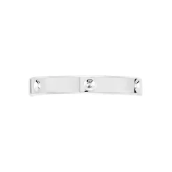 Alliance Pascaline Ruban Plat Or Blanc
