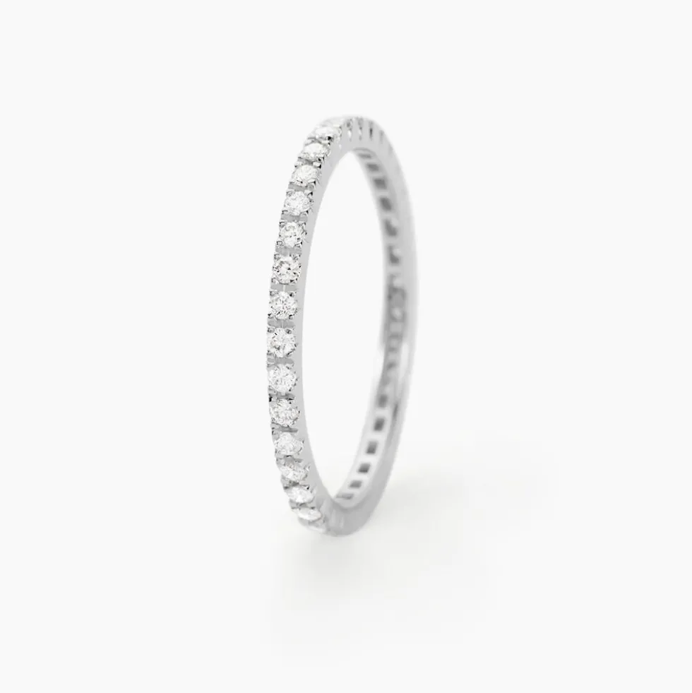Alliance Pristina Tour Complet Or Blanc Diamant