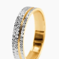 Alliance Rozella Ruban Plat Or Bicolore