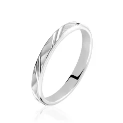 Alliance Samiha Ruban Plat Or Blanc