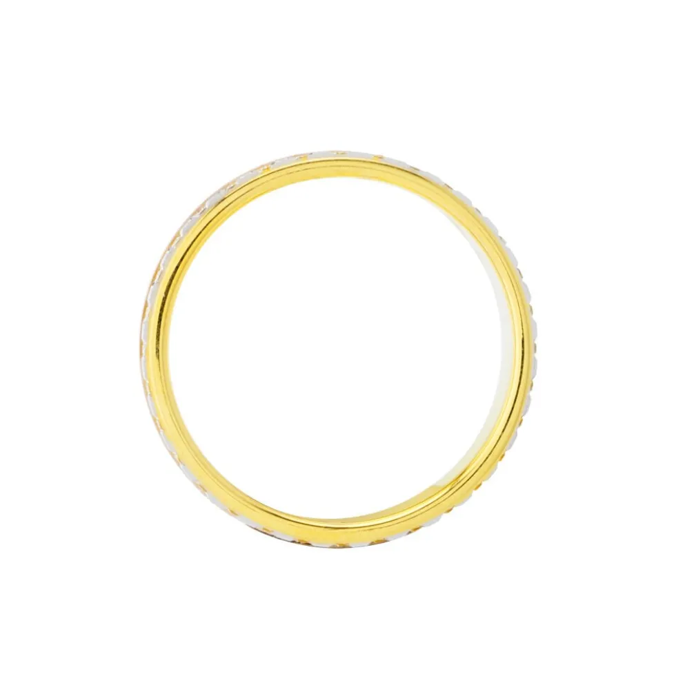 Alliance Triade Ruban Plat Or Tricolore