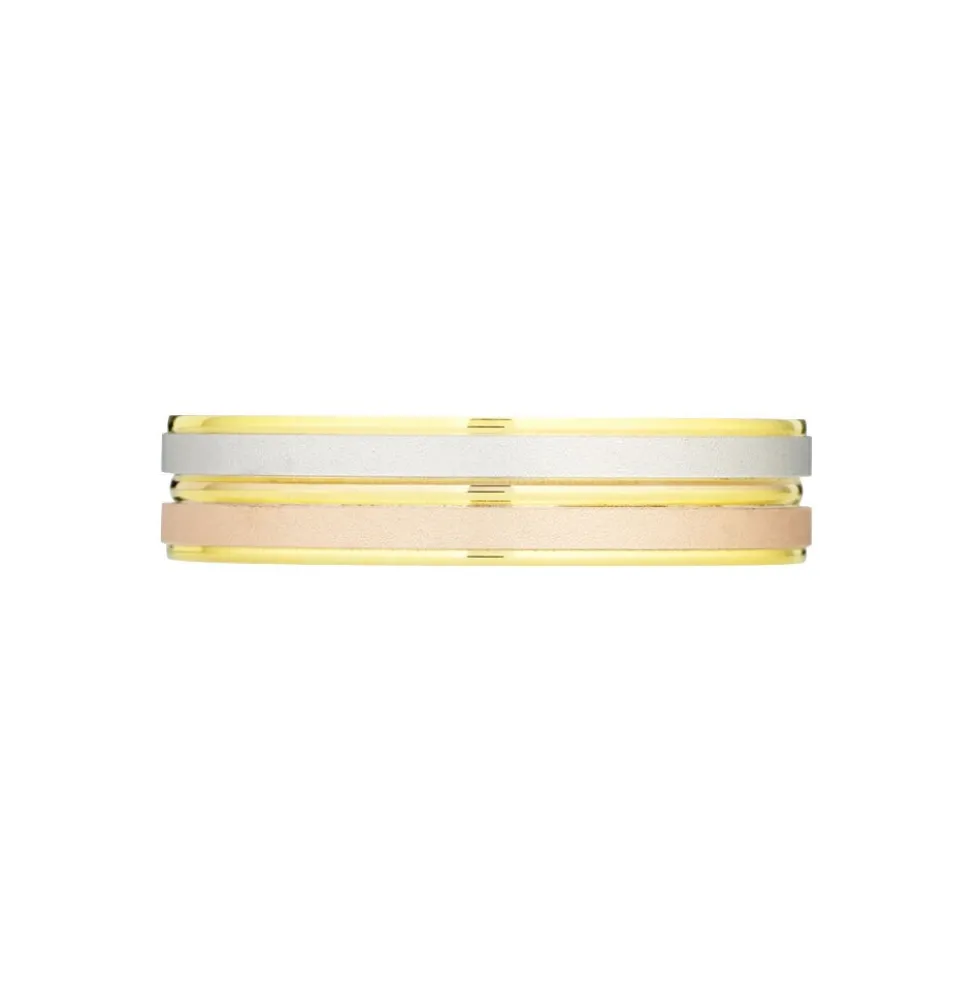 Alliance Triade Ruban Plat Or Tricolore