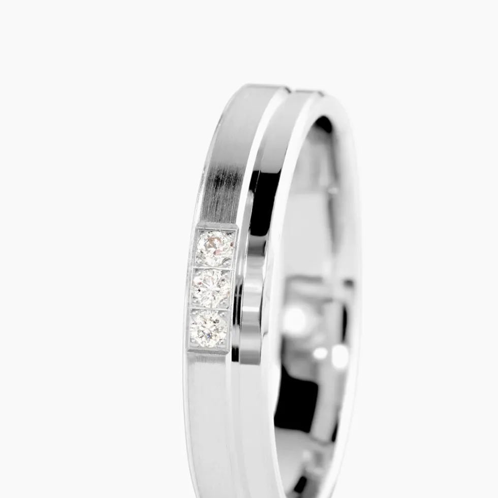 Alliance Velina Or Blanc Diamant