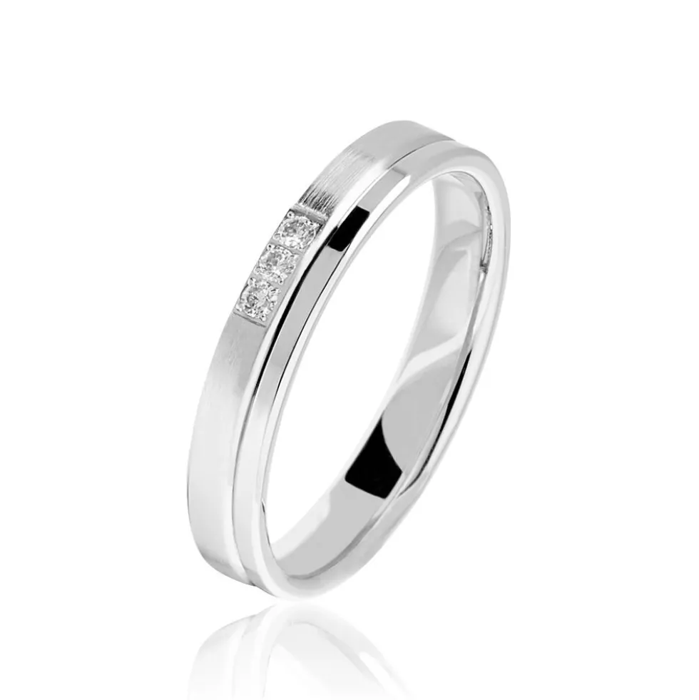 Alliance Velina Or Blanc Diamant