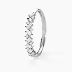 Alliance Vicentius Or Blanc Diamant Synthétique