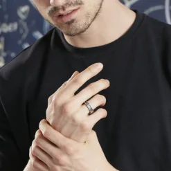 Bague Acier Blanc