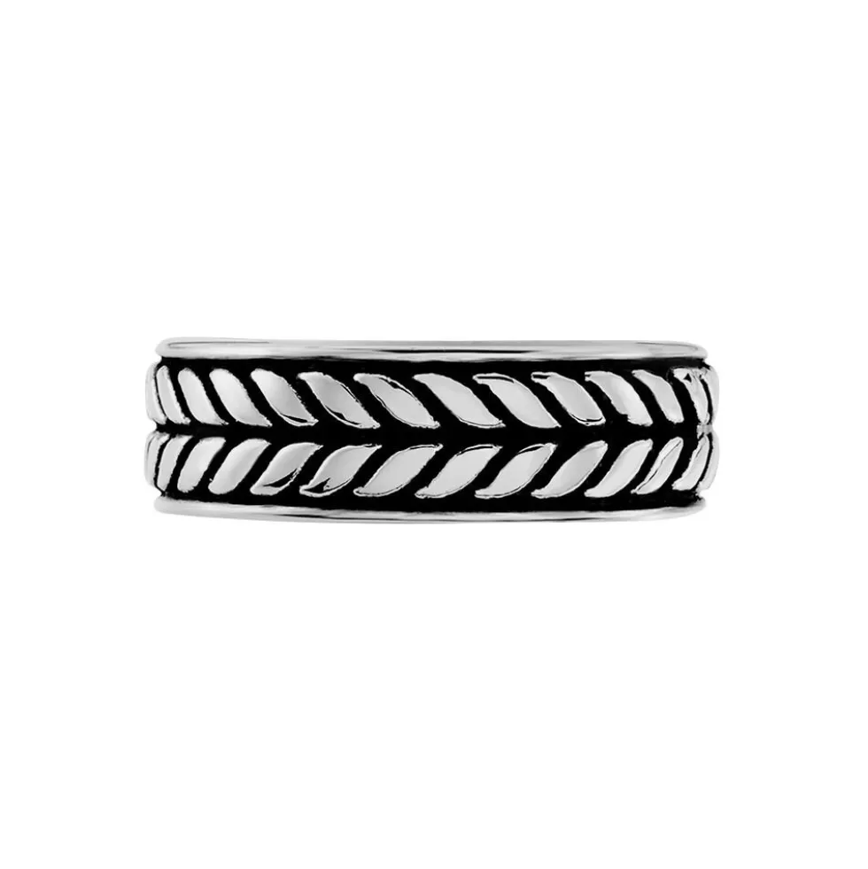 Bague Acier Blanc Gordon