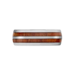 Bague Acier Blanc Ianis