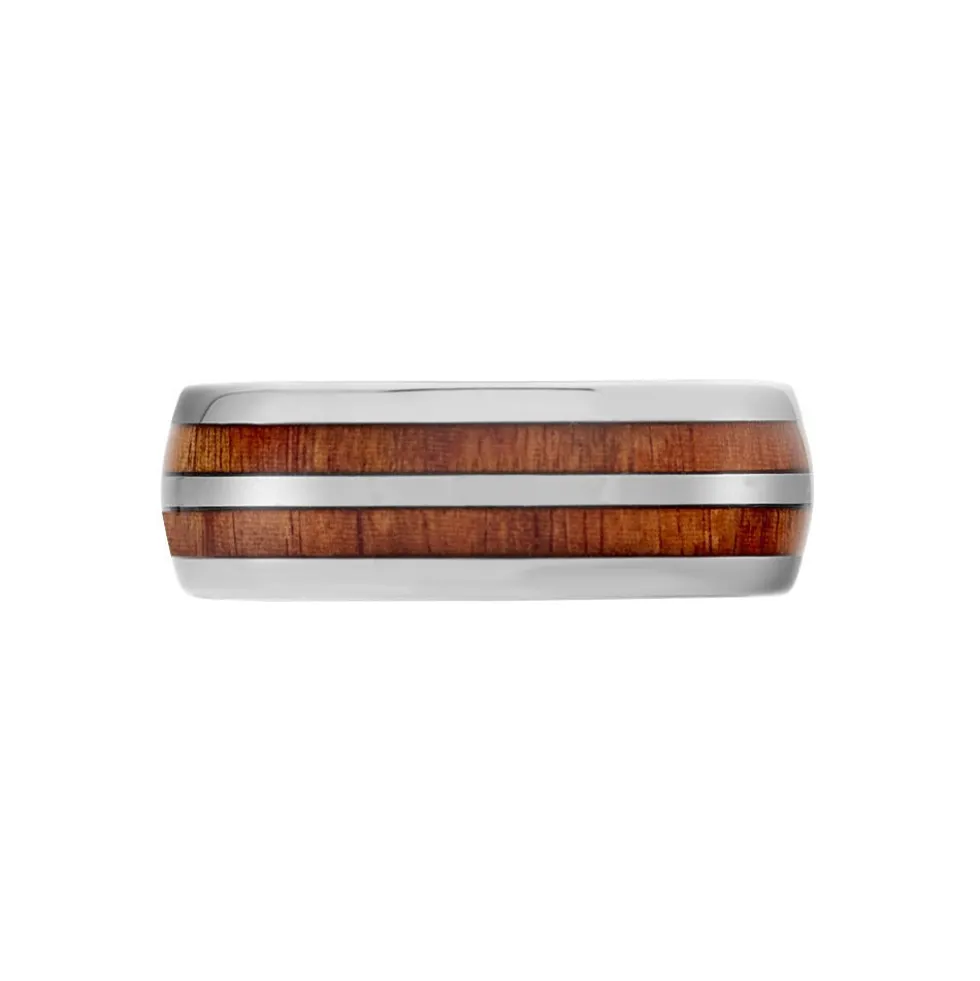 Bague Acier Blanc Ianis