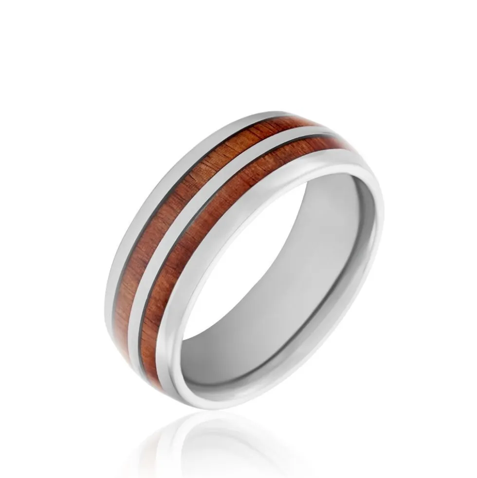 Bague Acier Blanc Ianis