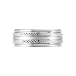 Bague Acier Blanc Jesper