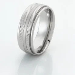 Bague Acier Blanc Jesper