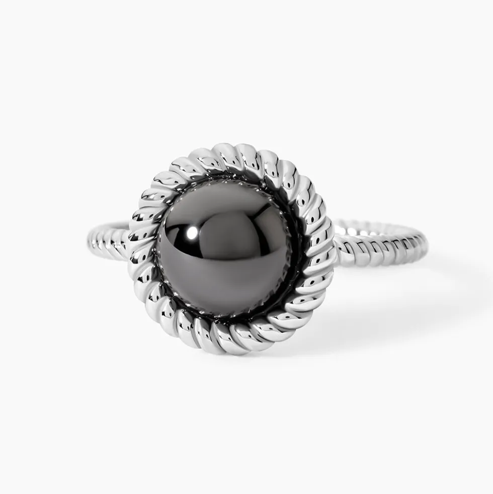 Bague Adelyne Argent Blanc Céramique