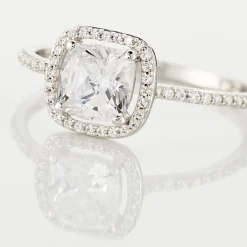 Bague Adrienne Or Blanc Oxyde De Zirconium