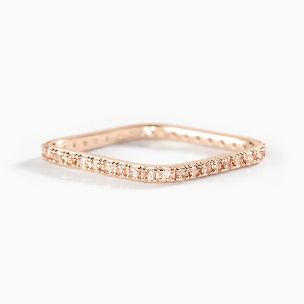 Bague Aeselya Argent Rose Oxyde De Zirconium