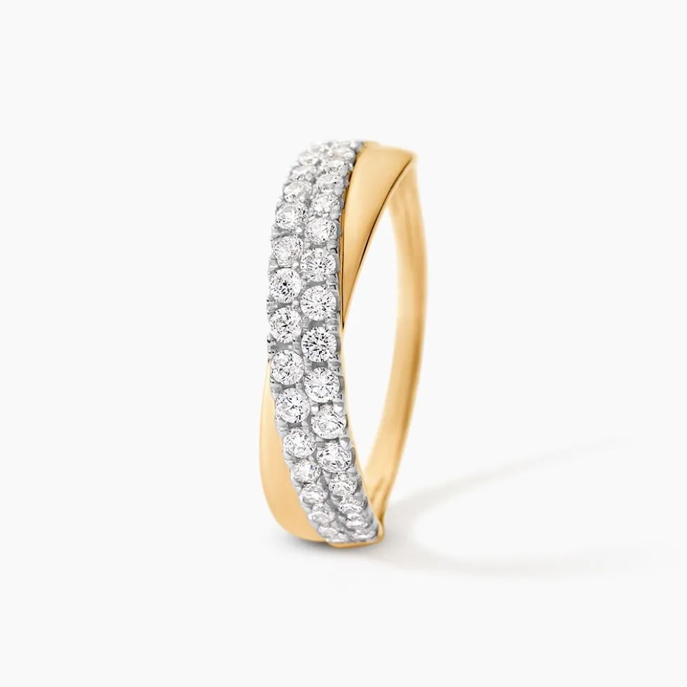 Bague Aglae Or Jaune Oxyde De Zirconium