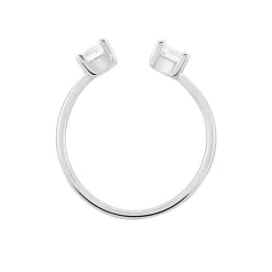 Bague Agnes Argent Blanc Oxyde De Zirconium