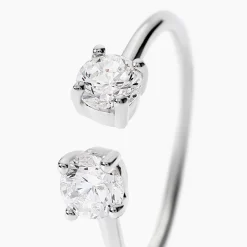 Bague Agnes Argent Blanc Oxyde De Zirconium