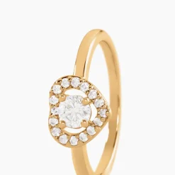 Bague Alais Plaqué Or Jaune Oxyde De Zirconium