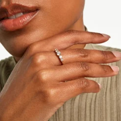 Bague Allice Plaqué Or Jaune Oxyde De Zirconium