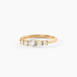Bague Allice Plaqué Or Jaune Oxyde De Zirconium