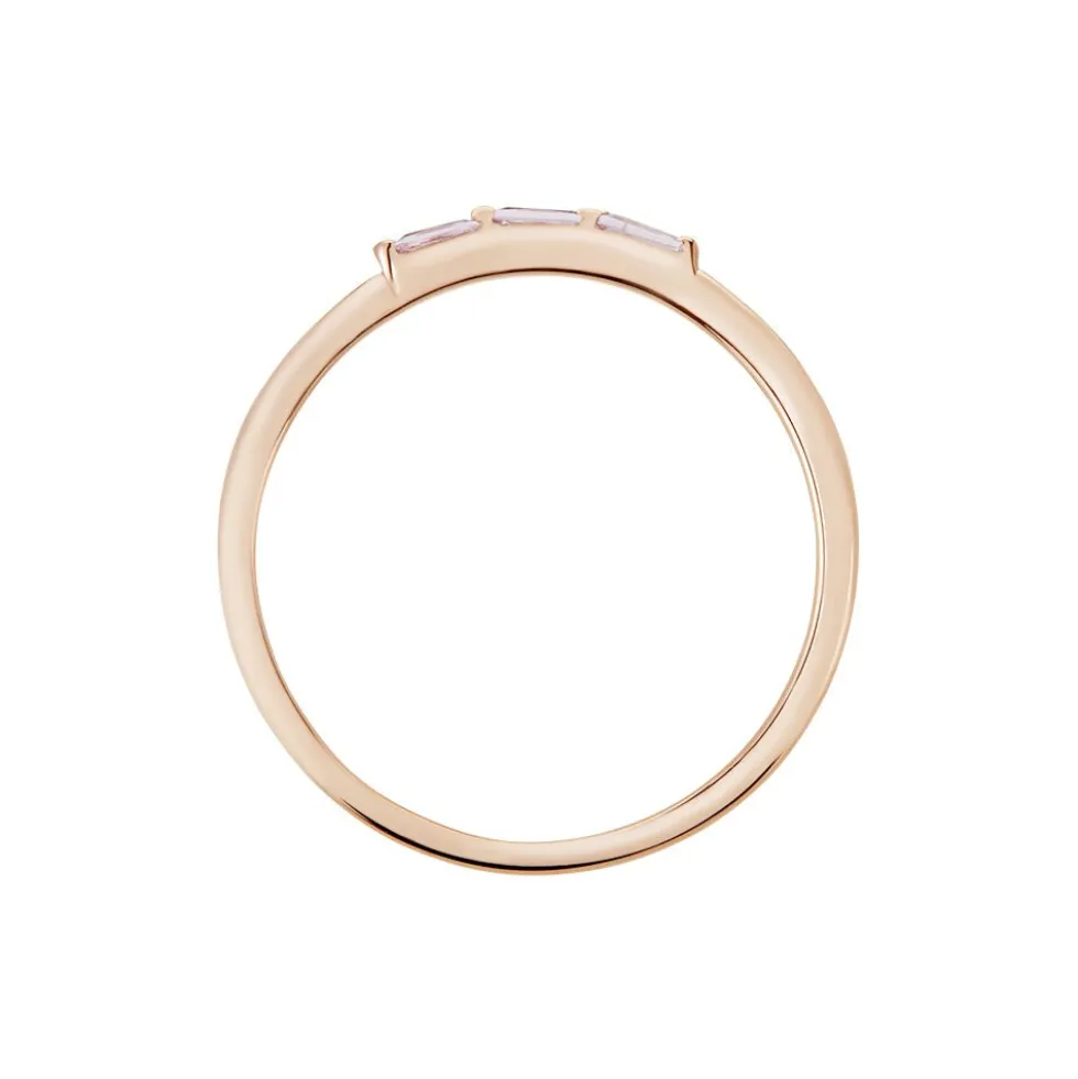 Bague Andrew Argent Rose Oxyde De Zirconium Rose