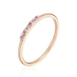 Bague Andrew Argent Rose Oxyde De Zirconium Rose