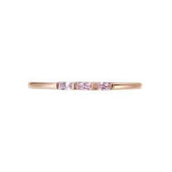 Bague Andrew Argent Rose Oxyde De Zirconium Rose
