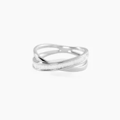 Bague Anelyse Or Blanc Oxyde De Zirconium