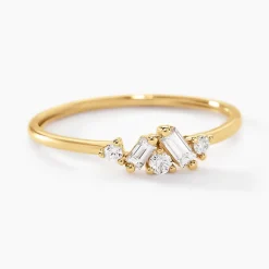 Bague Antigonus Or Jaune Diamant Synthétique