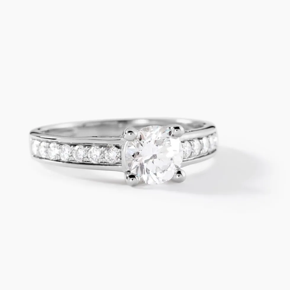Bague Aramis Ld Platine Blanc Diamant Synthétique