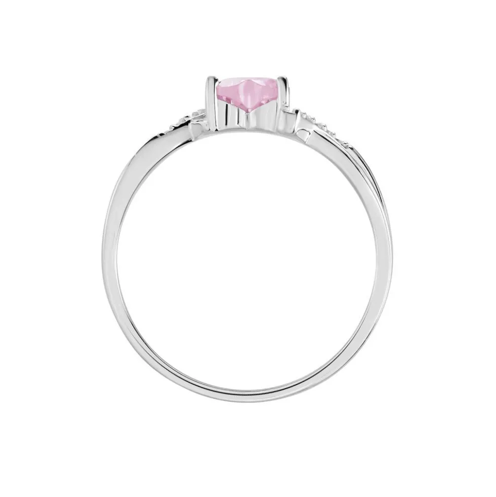 Bague Argent Blanc Avalon Oxyde De Zirconium