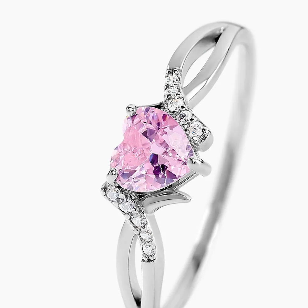 Bague Argent Blanc Avalon Oxyde De Zirconium