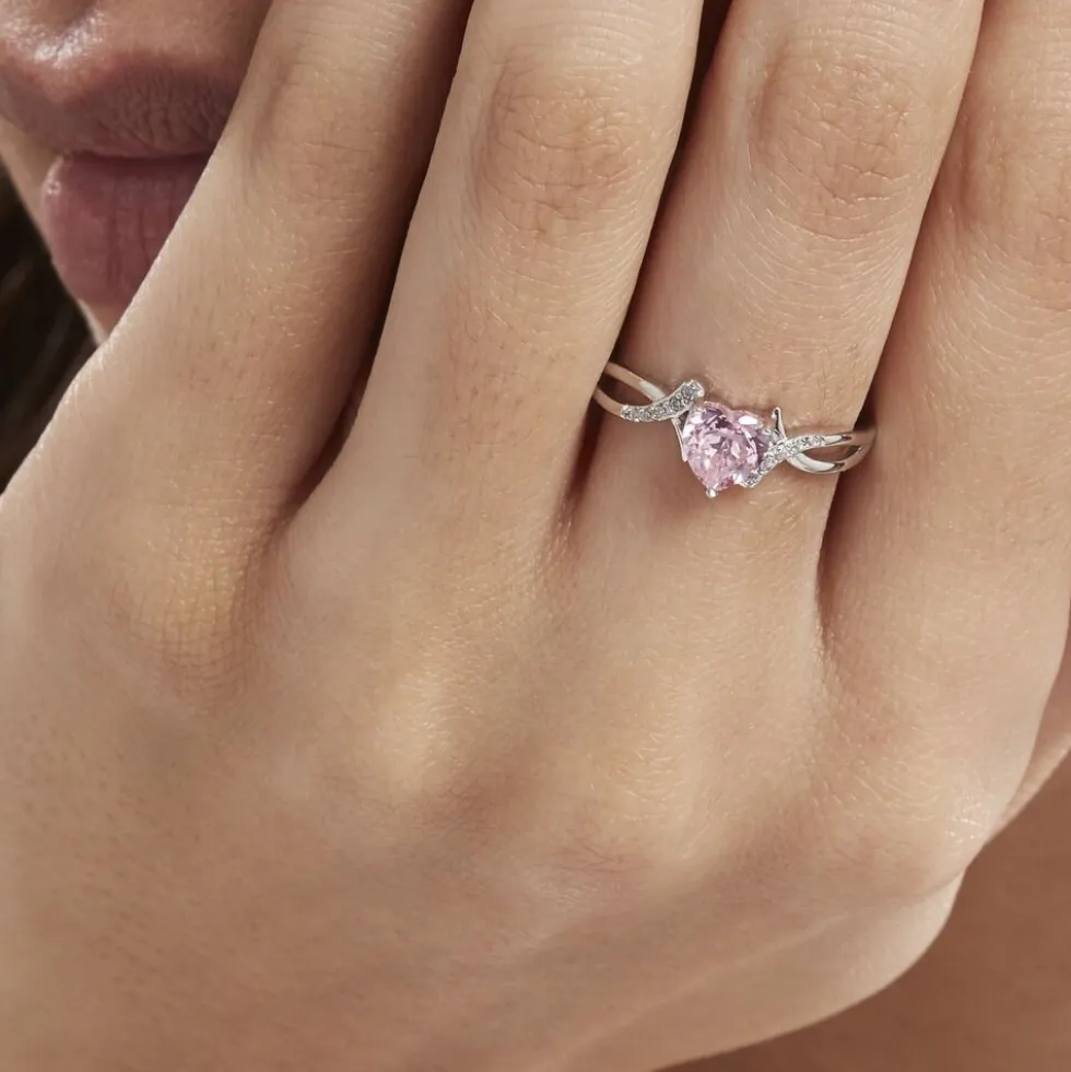 Bague Argent Blanc Avalon Oxyde De Zirconium