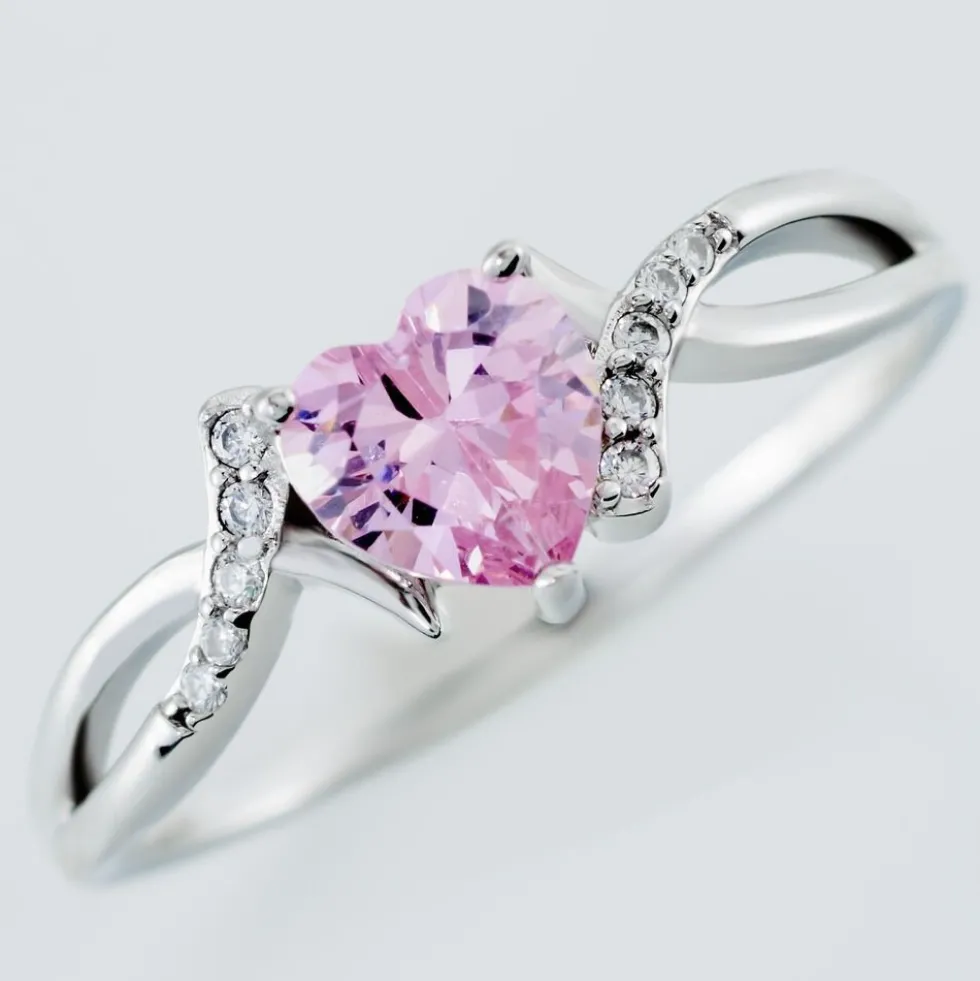 Bague Argent Blanc Avalon Oxyde De Zirconium