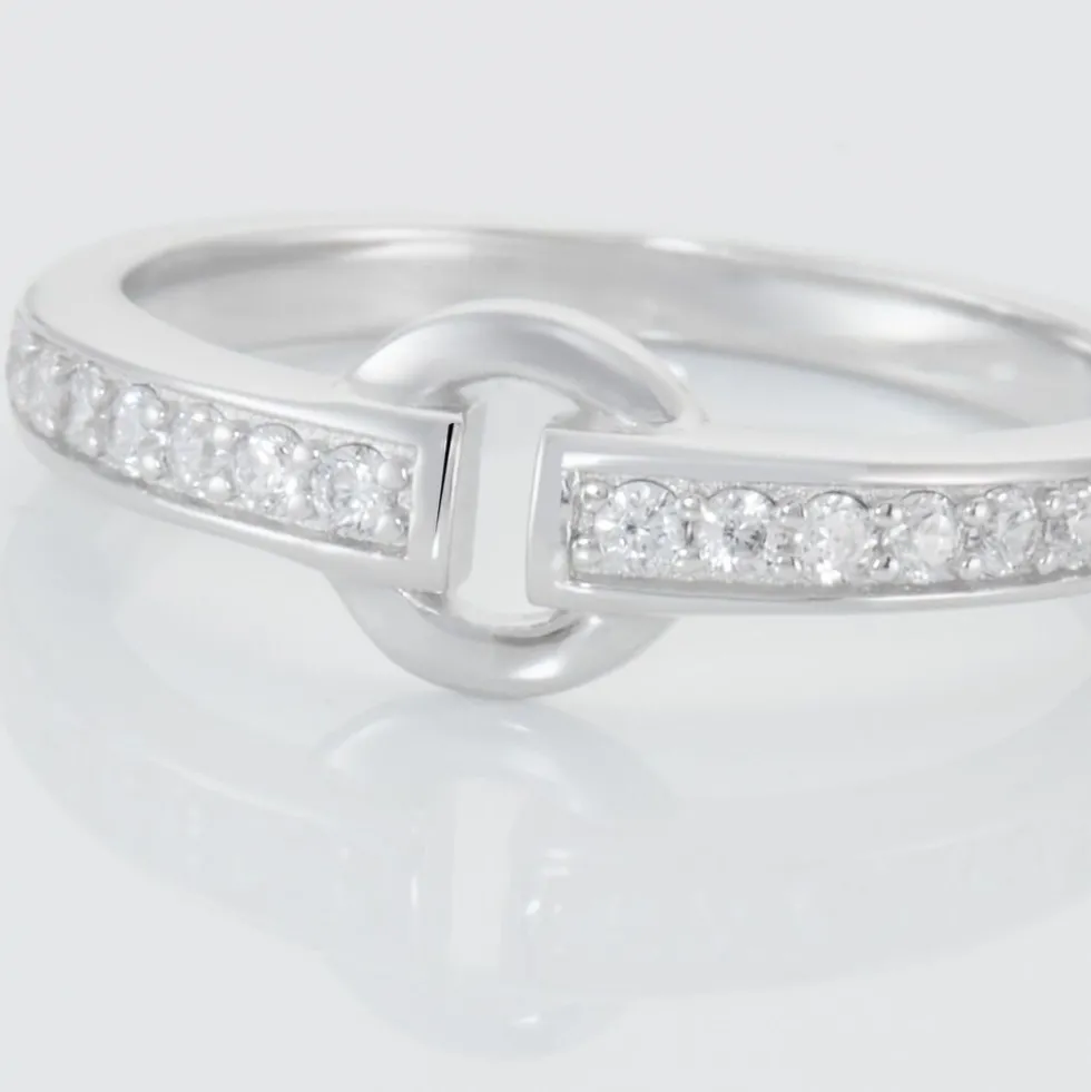 Bague Argent Blanc Candis Oxyde De Zirconium