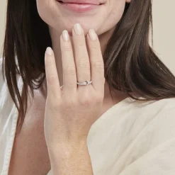 Bague Argent Blanc Candis Oxyde De Zirconium