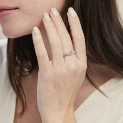 Bague Argent Blanc Candis Oxyde De Zirconium