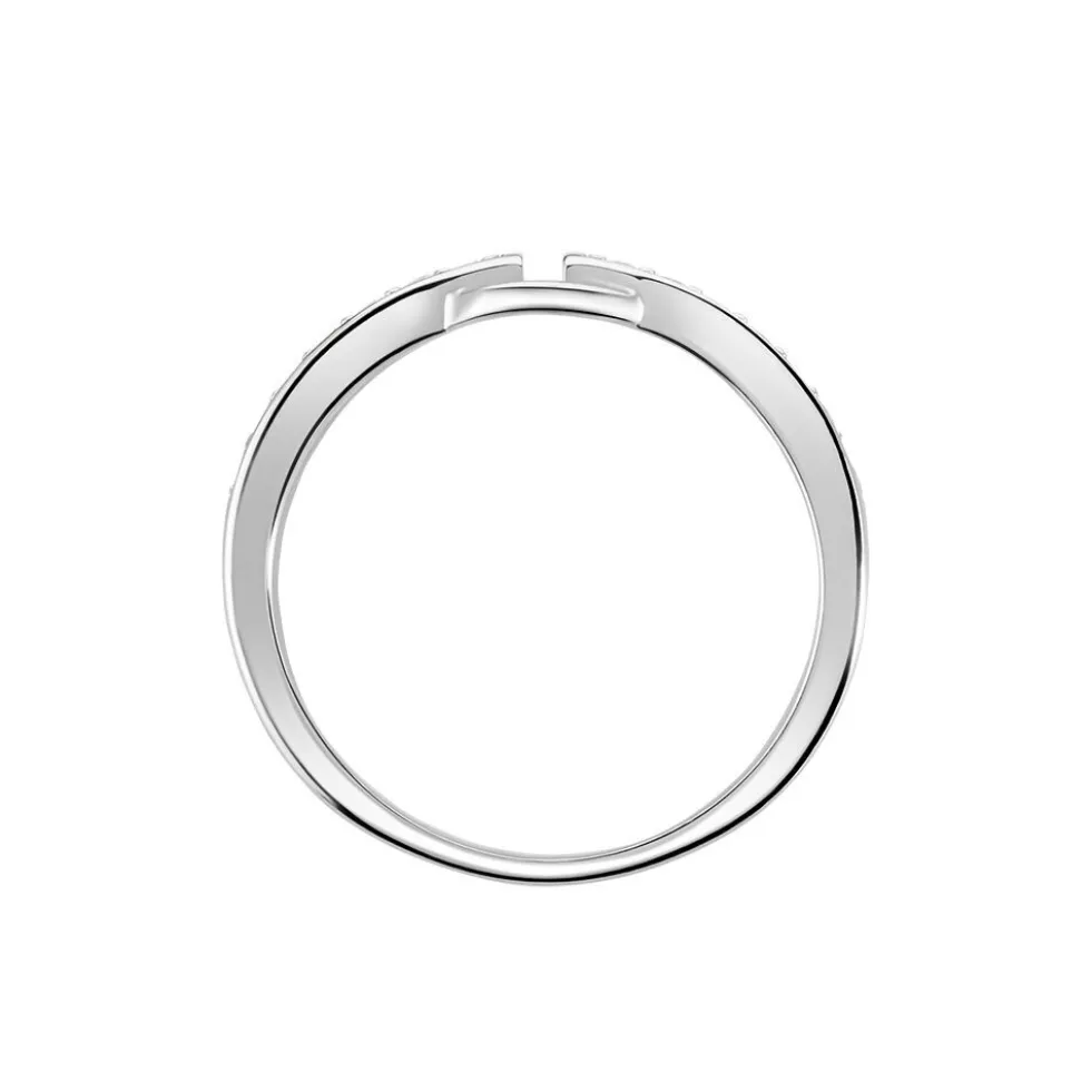Bague Argent Blanc Candis Oxyde De Zirconium
