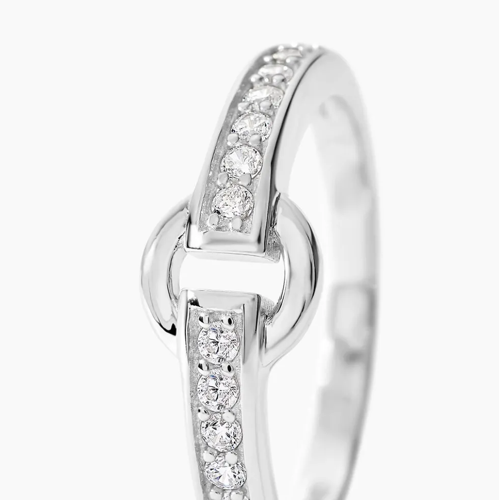 Bague Argent Blanc Candis Oxyde De Zirconium