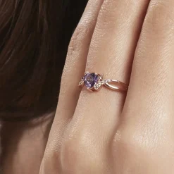Bague Argent Rose Avalon Oxyde De Zirconium