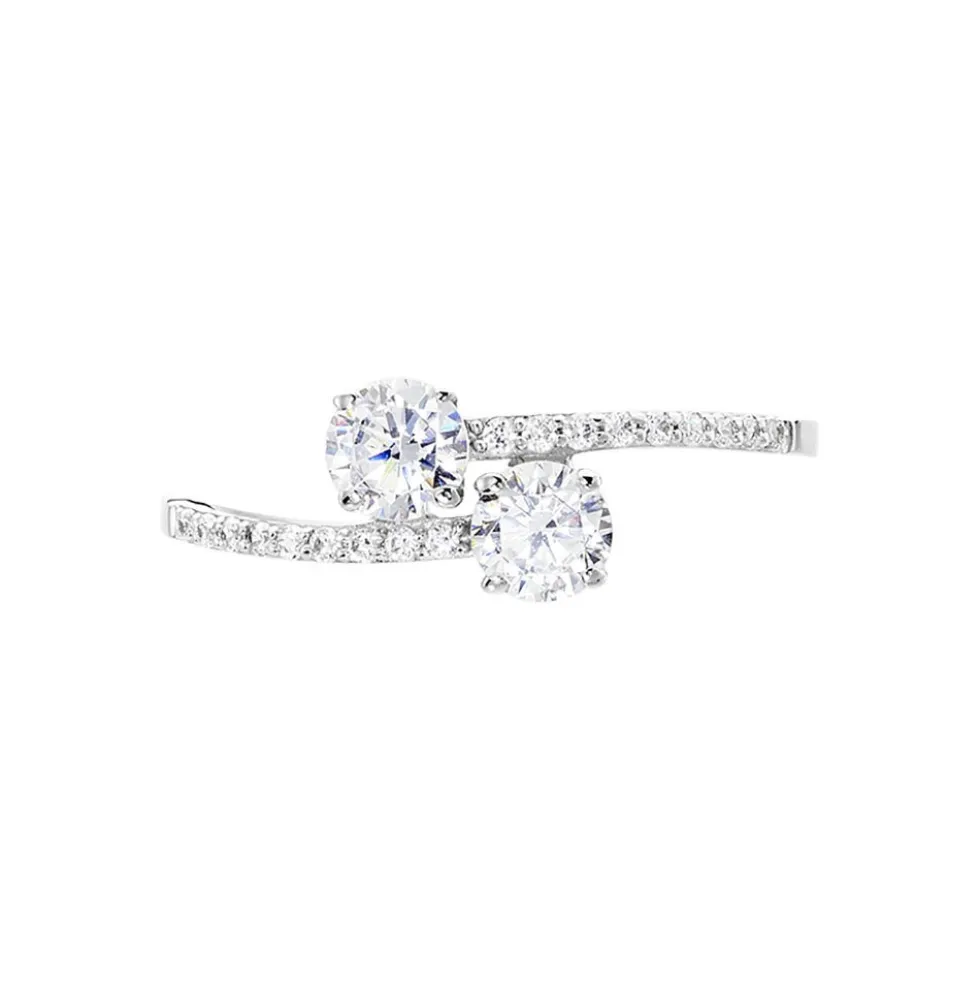 Bague Arista Or Blanc Oxyde De Zirconium