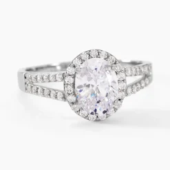 Bague Arjun Or Blanc Oxyde De Zirconium