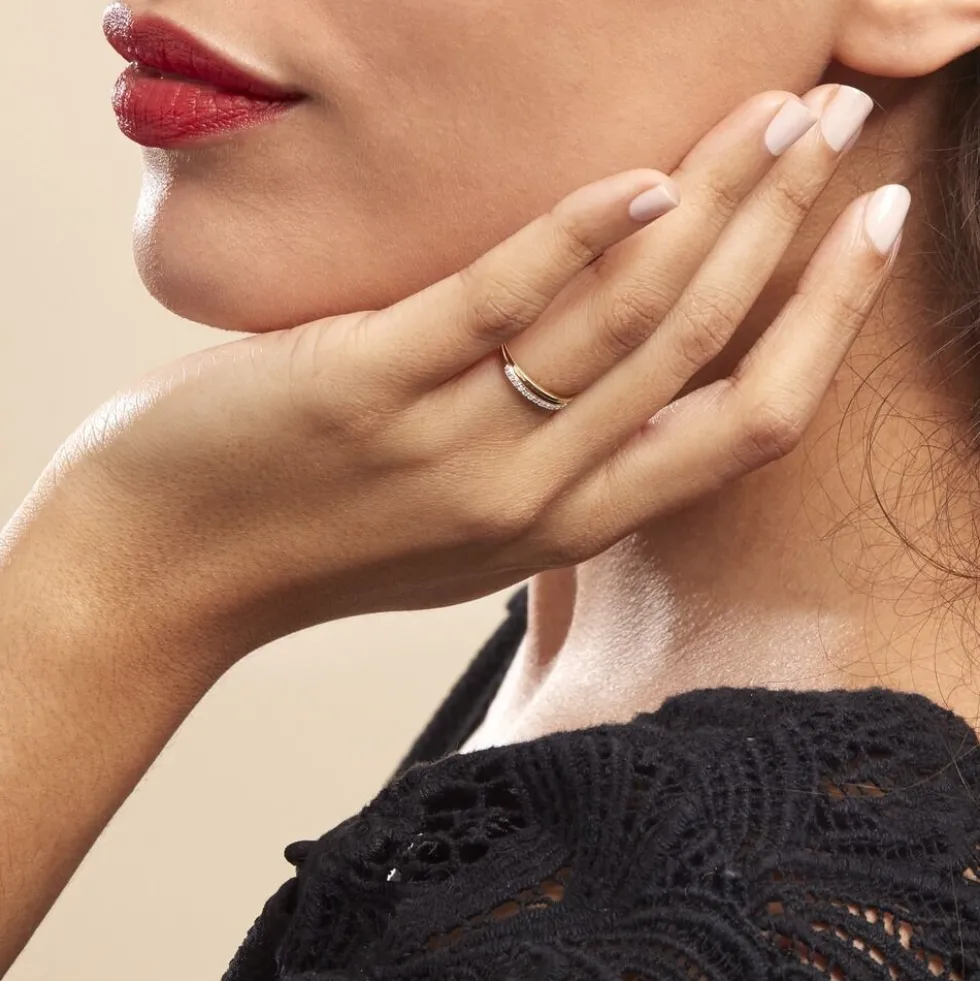 Bague Arslane Or Jaune Diamant