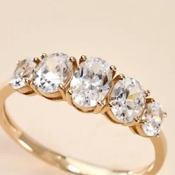 Bague Astarte Or Jaune Oxyde De Zirconium
