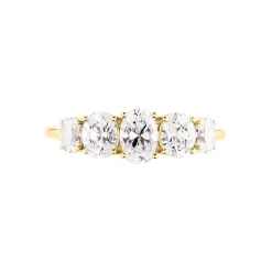 Bague Astarte Or Jaune Oxyde De Zirconium