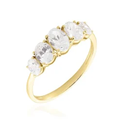 Bague Astarte Or Jaune Oxyde De Zirconium