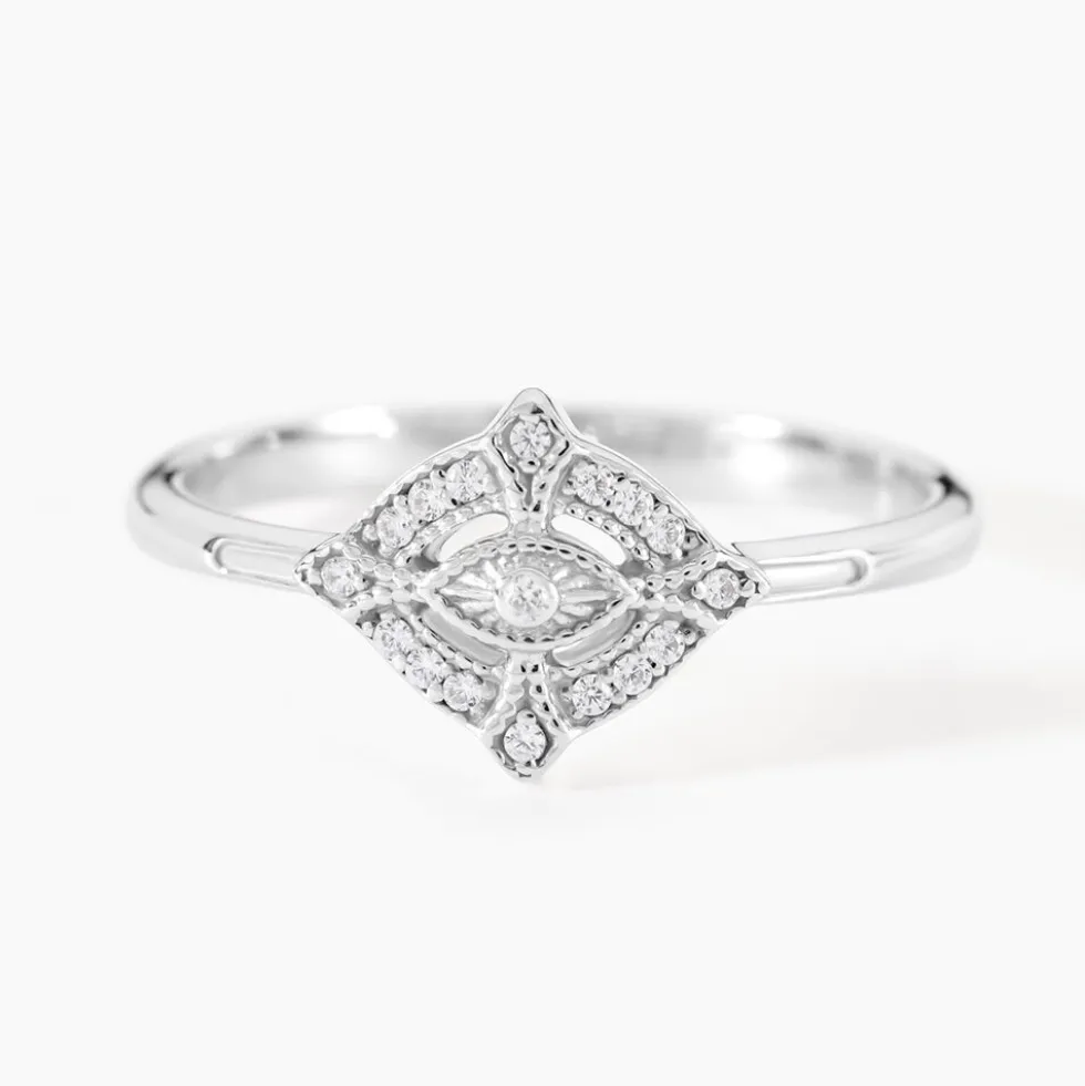 Bague Astrea Argent Blanc Oxyde De Zirconium