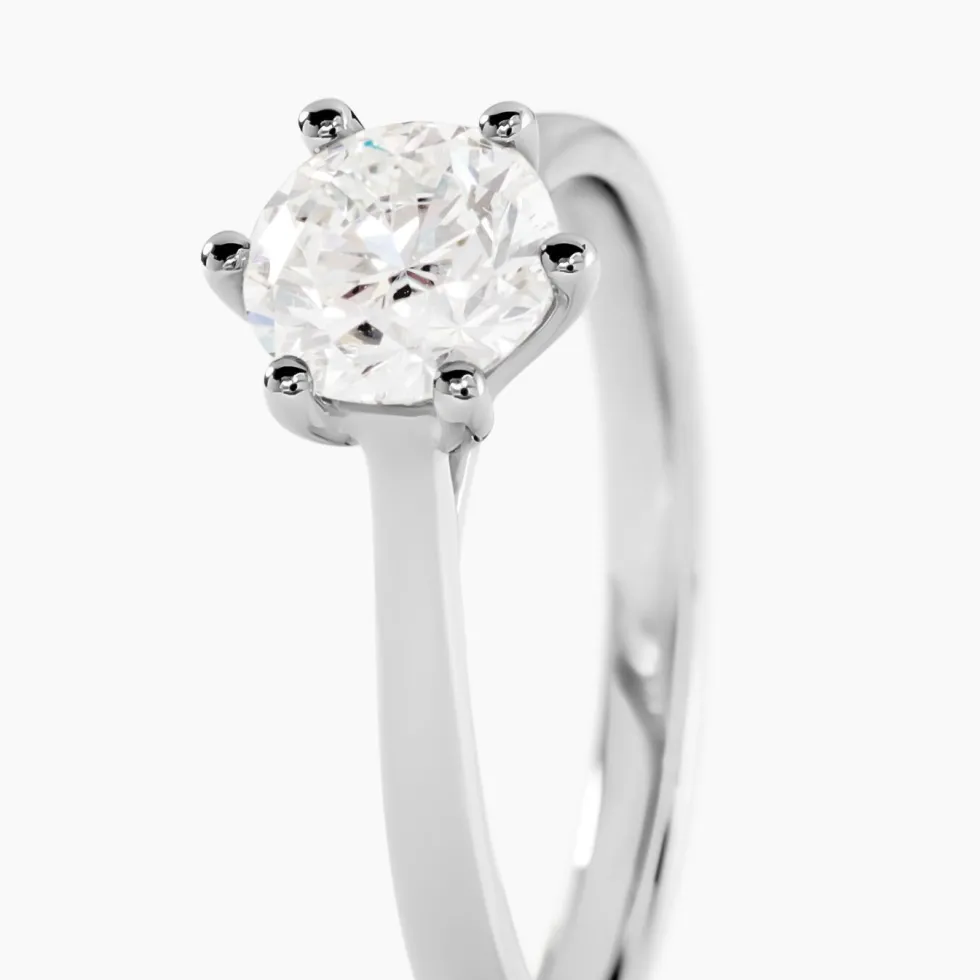 Bague Athena Platine Blanc Diamant