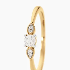 Bague Athenias Or Jaune Diamant
